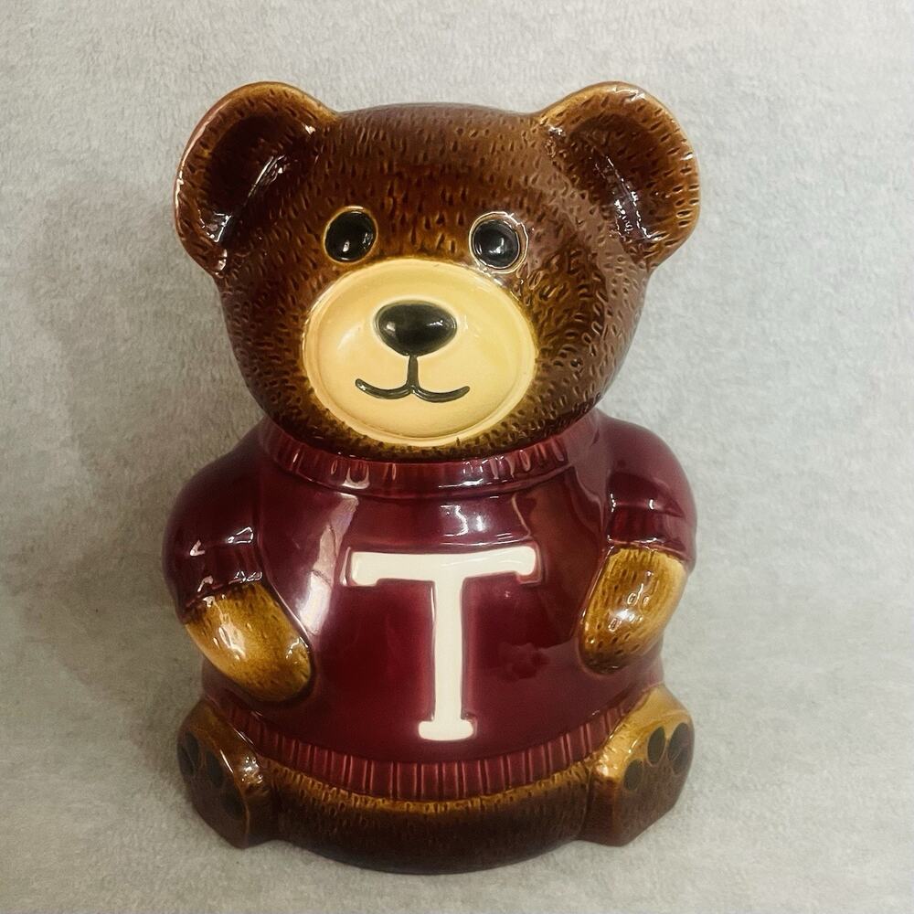 VTG Texas A&M Teddy Bear Cookie Jar
